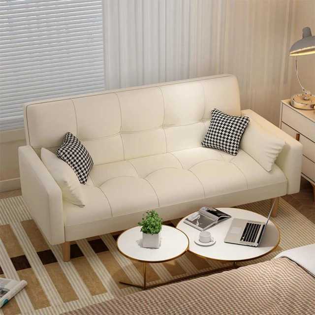 YouPin 沙發床1.7米公寓出租房屋臥室可摺疊單人小沙發經濟型網紅款(沙發床)