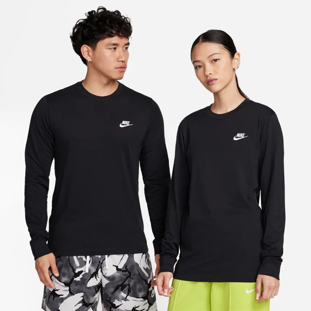 NIKE 耐吉 長袖上衣 男 女 中性 運動 AS M NSW CLUB TEE LS 黑 AR5194-010(3S3964)