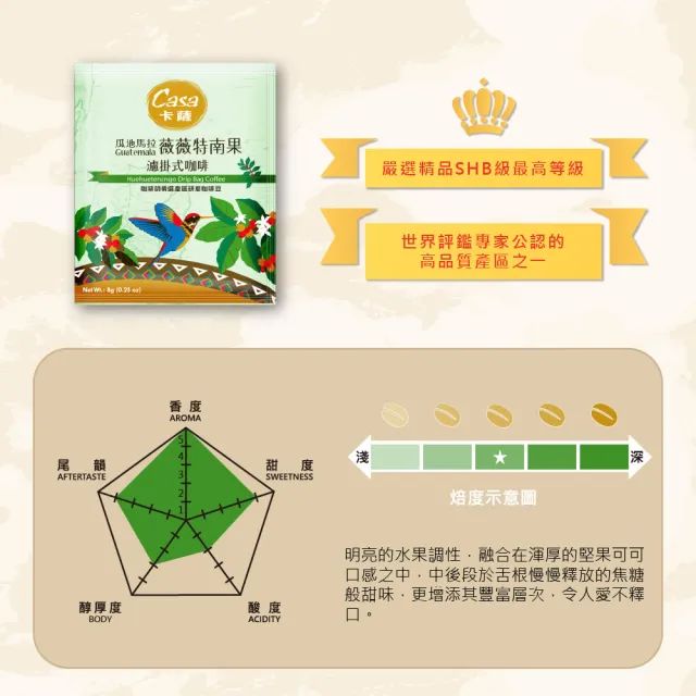 【Casa 卡薩】世界莊園綜合濾掛60入禮盒