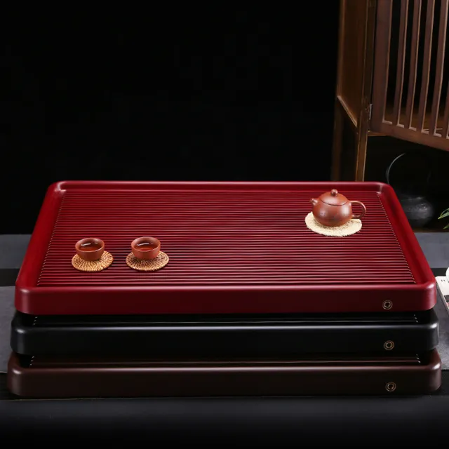 【PUSH!】品茗喝茶具 電木茶盤 可養盤的高端茶具 不開裂 不腐爛 不傷壺 電木茶臺 茶盤(茶盤 電木茶盤 T17)