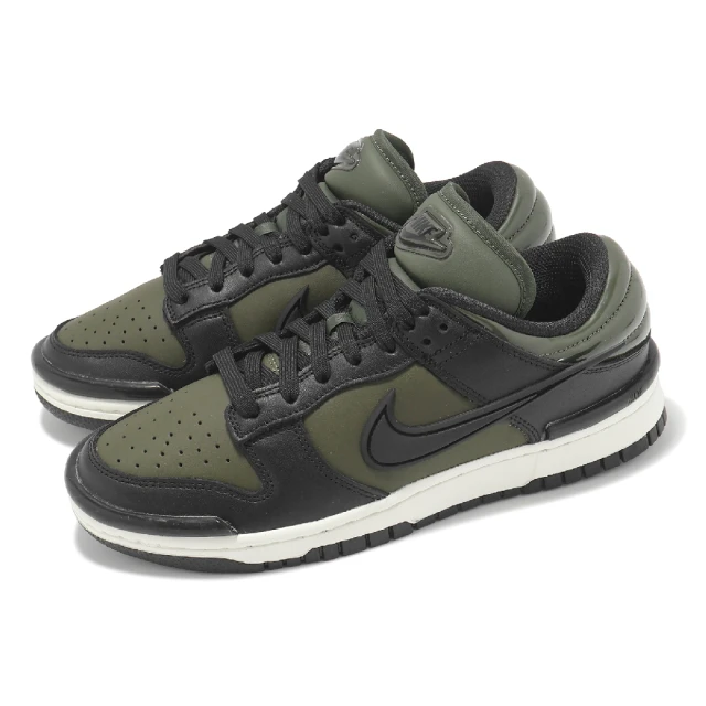 NIKE 耐吉 休閒鞋 Wmns Dunk Low Twist 女鞋 橄欖綠 黑 低筒 立體勾勾(DZ2794-300)