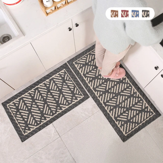 聚時柚 2件組高質感120*40+60*40cm廚房吸水玄關