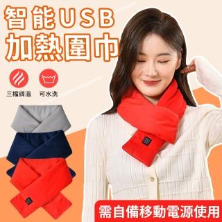 【TLYS-J】USB溫控智慧發熱圍巾 保暖圍脖 加熱脖圍 護頸圍巾 熱敷帶(暖宮/暖腰/脖子熱敷)