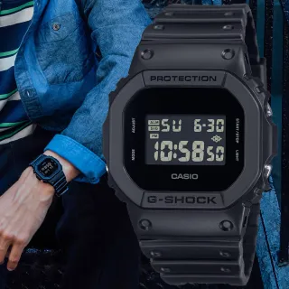 【CASIO 卡西歐】G-SHOCK 街頭時尚 方形電子腕錶 母親節 禮物 推薦(DW-5600UBB-1)
