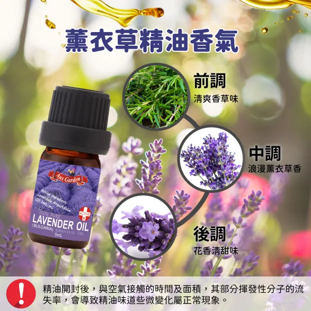 【Ausgarden 澳維花園】精油擴香木組-藍膠尤加利/茶樹/薰衣草(4+1組合 三款任選)