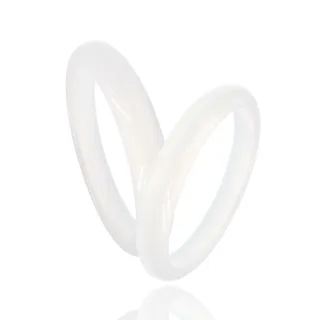 【喜緣玉品】白月光冰種白玉髓手鐲(平安鐲)