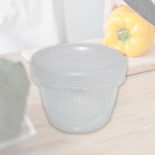 日本製NAKAYA可瀝水蔥花蒜頭保鮮盒-500ml-3入(保鮮盒)