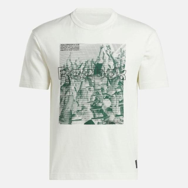 【REEBOK】Cl Game Day Ss Tee 男 T恤 運動上衣 休閒短袖 圓領 米(100206559)