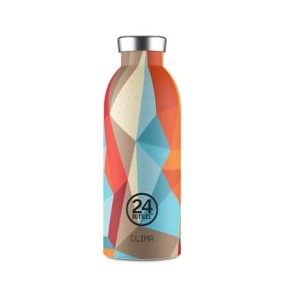 【24bottles】官方 不鏽鋼雙層保溫瓶 500ml - 幾何大地(輕量、僅275g! 減少攜帶負重)