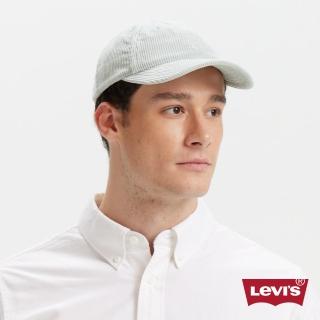 【LEVIS 官方旗艦】Fresh果漾系列 男女 可調式環釦燈心絨棒球帽/精工刺繡Logo 湖水藍 熱賣單品 D7267-0001