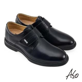 【A.S.O 阿瘦集團】A.S.O 活氧健康氣墊黏帶紳士鞋(深藍)