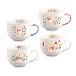 【SENSE LAB . 好感製所】Disney迪士尼 光禾 彩釉陶瓷馬克杯440ml(4款一組/對杯/內1入隨機)