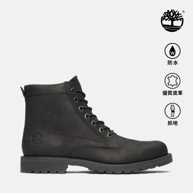 TimberlandTimberland 官方旗艦 男款黑色休閒防水中筒靴(A44P1015)