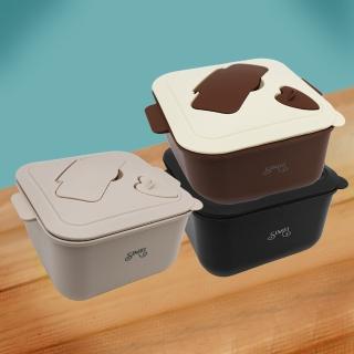 SIMEI 可微波304不鏽鋼方形泡麵碗-15cm-2入(泡麵碗)