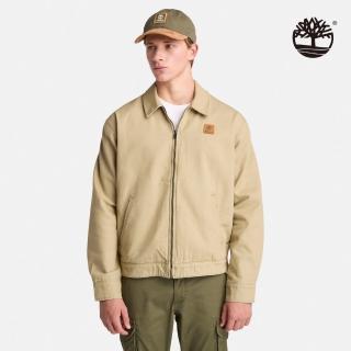 【Timberland 官方旗艦】男款檸檬黃帆布外套(A6AUGDH4)