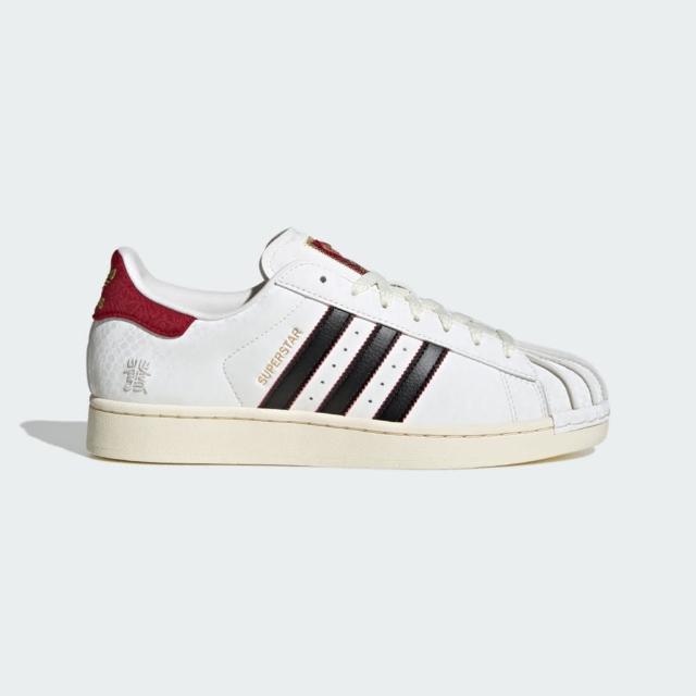 【adidas 愛迪達】Superstar II 男女 運動休閒鞋 經典 貝殼頭 舒適 穿搭 CNY 新年 白紅(JR8036)