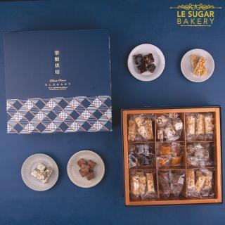 【LeSugar Bakery 樂糖烘焙】豪華綜合禮盒 綜合牛軋糖35顆+腰果杏仁酥24片(春節中秋端午送禮 三節禮盒)
