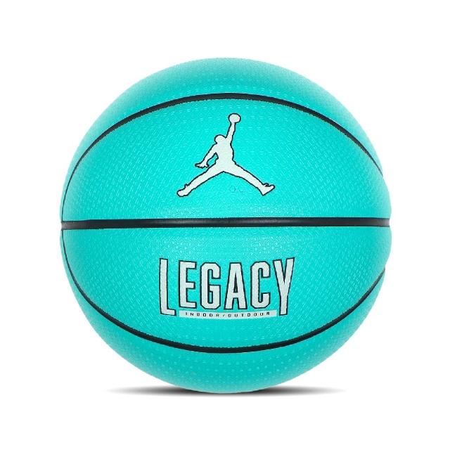 【NIKE 耐吉】籃球 Jordan Legacy 2.0 8P 藍綠 白 合成皮 深溝 室內外專用 7號球(J100825335-307)