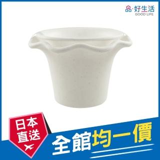 【GOOD LIFE 品好生活】日本製 迷你花瓣造型盆栽組（白色）(日本直送 均一價)