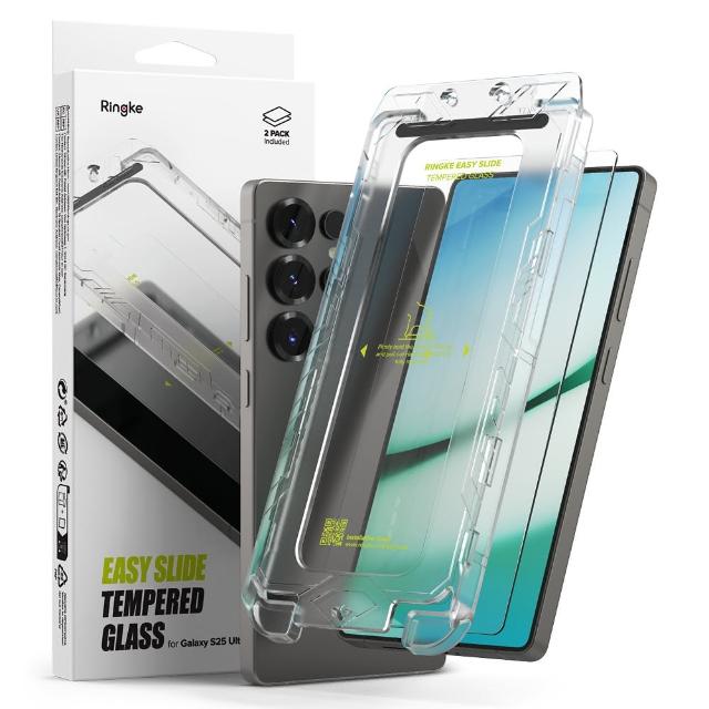 【Rearth】Ringke 三星 Galaxy S25 Ultra 零失敗玻璃保護貼(2片裝)