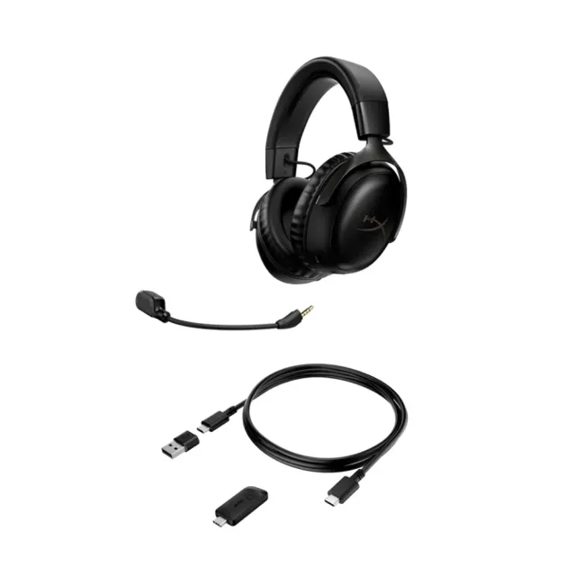 【HyperX】Cloud III Wireless 颶風3 無線電競耳機 黑色(77Z45AA)