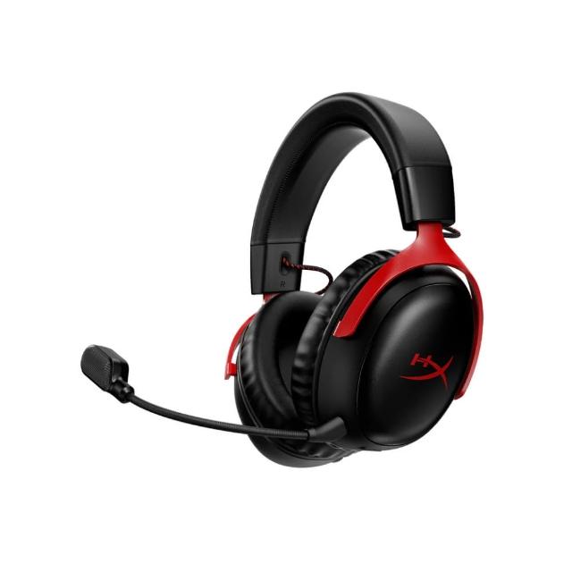 【HyperX】Cloud III Wireless — 無線電競耳機 黑紅(77Z46AA)