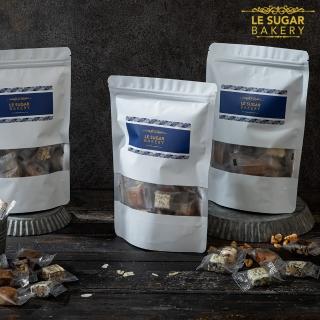 【LeSugar Bakery 樂糖烘焙】夾鏈好攜袋 綜合牛軋糖200克(好吃不黏牙 春節新年送禮 過年禮盒)