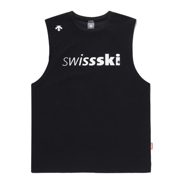 【DESCENTE】SWISS SKI INSPIRED SLEEVELESS 男士 水上運動無袖上衣(黑色)