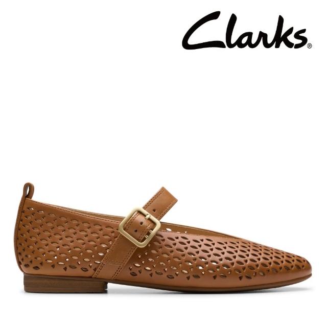 【Clarks】女鞋 Fawna Jane 鏤空時尚尖頭V口瑪莉珍鞋(CLF81228C)