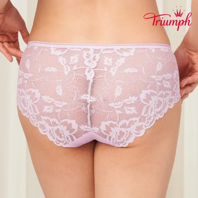 【Triumph 黛安芬】Premium絢麗系列 無痕中腰平口內褲 M-EL(溫柔紫)