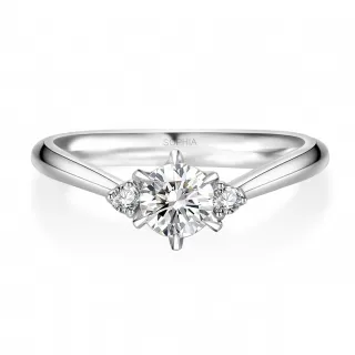 【蘇菲亞珠寶】GIA 30分 D/SI2 18K金 相伴 鑽石戒指