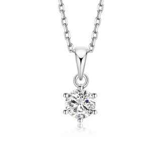 【蘇菲亞珠寶】GIA 30分 D/SI2 18K金 經典六爪 鑽石項鍊