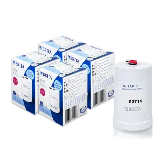 【BRITA】on tap V 4重微濾龍頭式濾芯-經濟4入裝(原裝平輸)