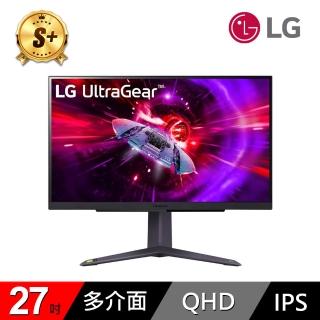 【LG 樂金】S+級福利品 27GR75Q 27型 IPS 2K 165Hz 電競螢幕(HDR10/FreeSync/樞紐旋轉)