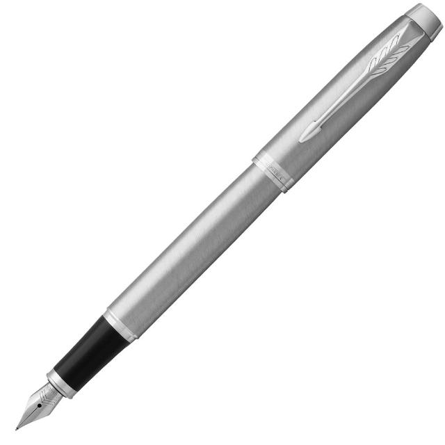 【PARKER】派克 新IM 經典 鋼桿白夾 F尖 鋼筆