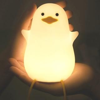 【BeOK】創意鴨鴨造型小夜燈 USB充電型夜燈(黃嘴款)
