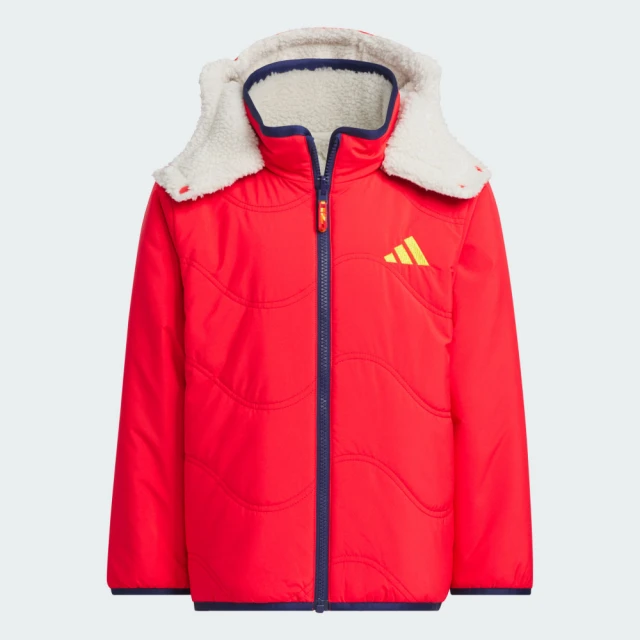 adidas 愛迪達 外套 童裝 大童 男女童 運動連帽外套 雙面穿 LK BOA JACKET 紅 JM5835