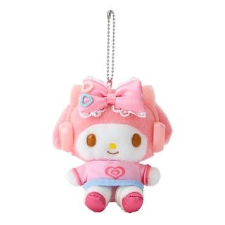 【SANRIO 三麗鷗】貓耳耳機系列 造型玩偶吊飾 美樂蒂