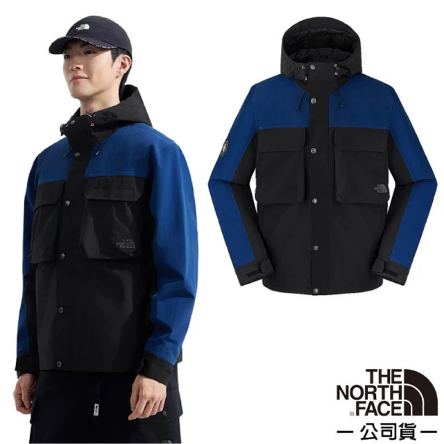 The North Face 男女 YOTS M66 RIPSTOP RAIN JACKET 防水透濕連帽外套.夾克.風衣(8CAW-5T5 海域藍)