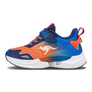 【KangaROOS】美國袋鼠鞋 童鞋 TRITIUM 太空科技輕量童鞋/運動/穿搭/生活 橘藍(KK41502)
