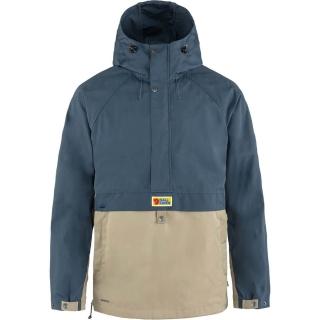 【Fjallraven】Vardag Anorak 男 耐磨登山露營 半開襟夾克(FR87008-520-195大叔藍/砂岩)