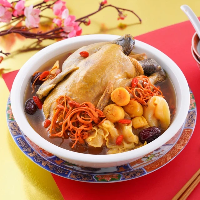 鮮食家 干貝蟲草花膠雞 2200g/包(年菜 團圓飯 202