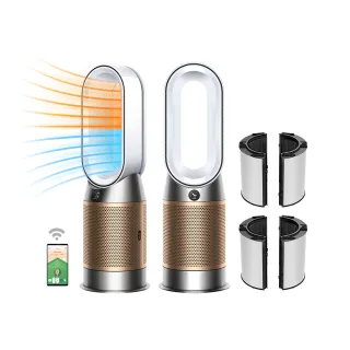 【dyson 戴森】Purifier Hot+Cool De-NOx HP12 三合一甲醛NOx偵測涼暖空氣清淨機(白金色)