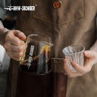 【MHW-3BOMBER】尖嘴分享壺-500ML(輕透明亮 耐溫差 手沖咖啡下壺 玻璃咖啡壺)