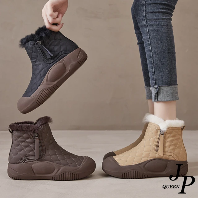 JP Queen New York 時尚女郎顯瘦女款方頭粗高