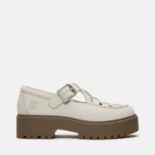 【Timberland 官方旗艦】女款象牙白Stone Street厚底瑪莉珍鞋(A4188EX4)