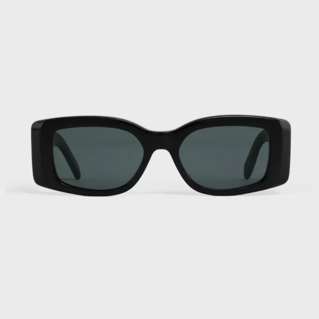 【CELINE】凱旋門方形膠框抗UV太陽眼鏡(CL40282U-01A)