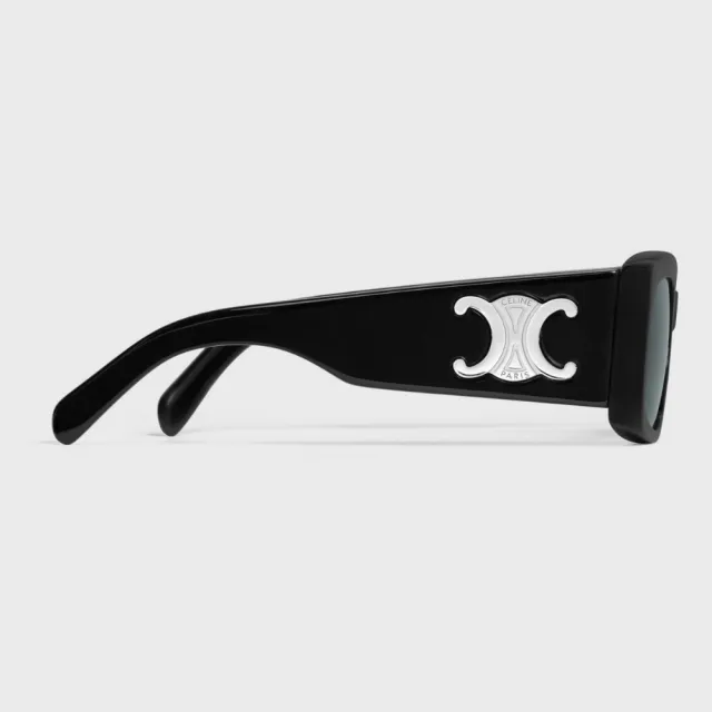 【CELINE】凱旋門方形膠框抗UV太陽眼鏡(CL40282U-01A)