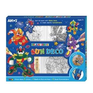 【AMOS 阿摩司】韓國原裝 6色 壓克力 模型版 DIY 玻璃彩繪膠-SD款 / 組 SD10P6-SD