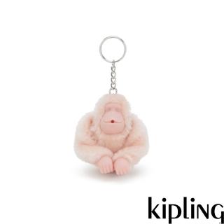 【KIPLING官方旗艦館】霧面雲粉小猴子吊飾-MONKEYCLIP M